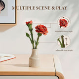 SVG Flower Carnation Laser Cutting File Digital Download 3D Bouquet for Laser Cutters