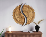 Multilayer Zentangle Wall Art for Laser Cutters SVG File Digital Download Half Art Work