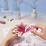 SVG Flower Lily 3D Laser Cutting File for Flower Bouquet