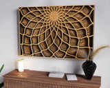SVG Wall Art Multi Layer Digital Download Zentangle Art for Laser Cutters