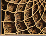 SVG Wall Art Multi Layer Digital Download Zentangle Art for Laser Cutters