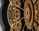 Multilayer Wall Art SVG Floral Laser Cutting File Zentangle Digital Download for Laser Cutters