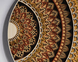 SVG Laser Cutting File Wall Art Multilayer Mandala Digital Download for Cutting Machine