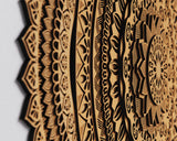 Wall Art Multilayer SVG Laser File for Laser Cutting Machine 3D Zentangle Digital Download