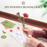 SVG Flower Carnation Laser Cutting File Digital Download 3D Bouquet for Laser Cutters