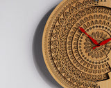 SVG Wall Art Clock Laser Files for Laser Cutting Digital Download Bundle Zentangle Art