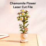 SVG Chamomile Flower Digital File for Laser Cutting Digital Download Bouquet