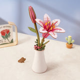 SVG Flower Lily 3D Laser Cutting File for Flower Bouquet