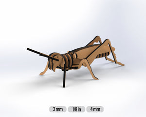 SVG Laser Cut Grasshopper DIY Цифровая загрузка