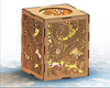 Подсвечник для чайной свечи Квадратная коробка Декоративный подсвечник SVG