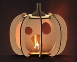 Файлы для держателей чайных свечей в виде тыквы на Хэллоуин для лазерных резаков