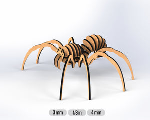 SVG Laser Cut Spider DIY Digital Download