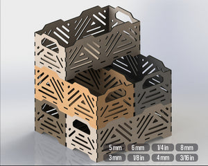 Stackable Crates Boxes SVG File Bundle