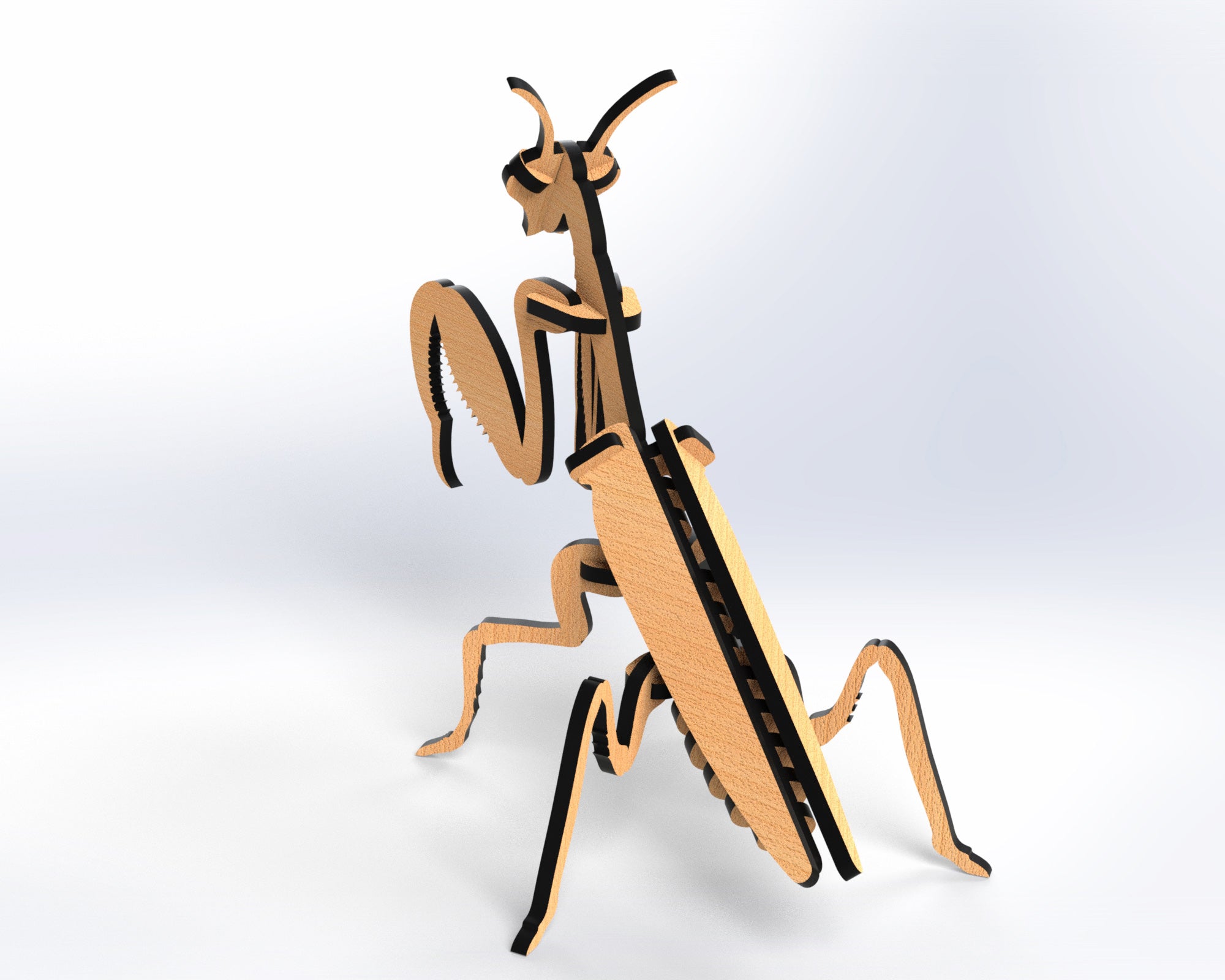 SVG Laser Cut Praying Mantis DIY Digital Download – Laser Cut File Archive