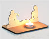 Подставка для чайной свечи SVG Говорящая пара Чайная лампочка Лазерная резка Файл Подсвечник Скачать в цифровом формате