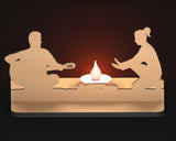 SVG Tealight Holder Silhouette Candle Holders Tea Light Laser Cut File Digital Download