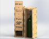 Geschenkbox für Weinflasche SVG Laserdatei Schiebedeckel Holzbox für Wein Digitaler Download