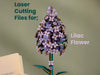 Laser File Lilac Flower SVG Laser Files for Plants Lasercutting Flower File