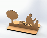 SVG Candle Holder Tealight Silhouette Shadow Camping Tealight Holder Digital Download