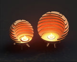 Kugel Teelichthalter SVG Set Kerzenhalter Bundle Digitaler Download
