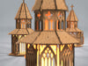 SVG Tealight Holder Gothic Church Mini Decorative Tealight Holder Digital Downloads for Laser Cutters