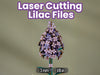 Laser File Lilac Flower SVG Laser Files for Plants Lasercutting Flower File