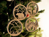SVG Bundle 3D Рождественская елка Подвесной набор файлов для лазерной резки для зимнего орнамента