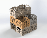 Stackable Crates Boxes SVG File Bundle